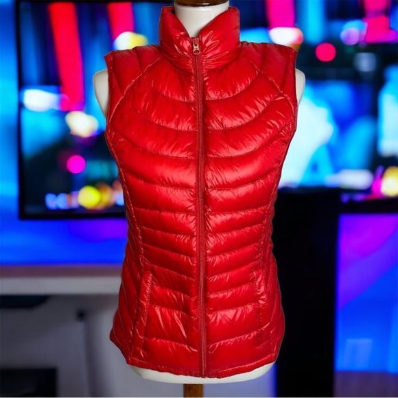 Ideology Jackets & Blazers - Ideology Red Packable Down Puffer Vest Size Small